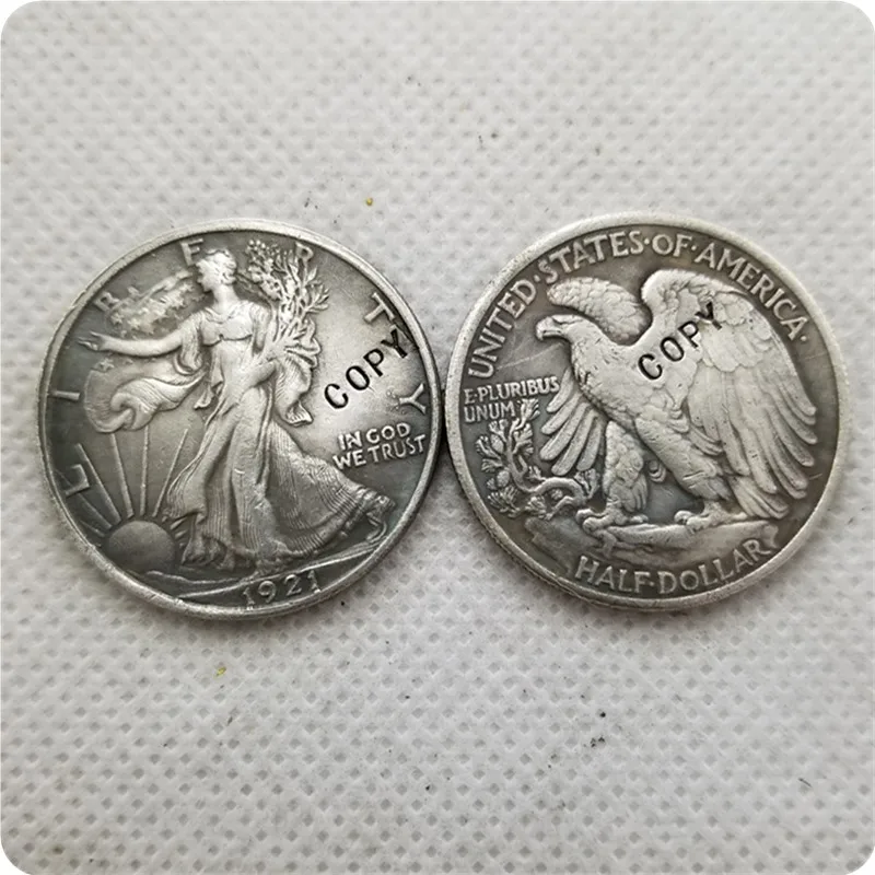 1921 P S D Walking Liberty половина доллара копия монет памятные монеты Реплика медали