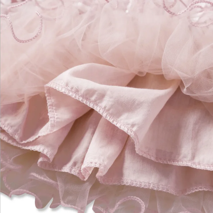 Hot Girls Clothing 2019 Spring and Autumn Dress Explosion Models Solid Color Lace Princess Trend Sweet | Детская одежда и обувь