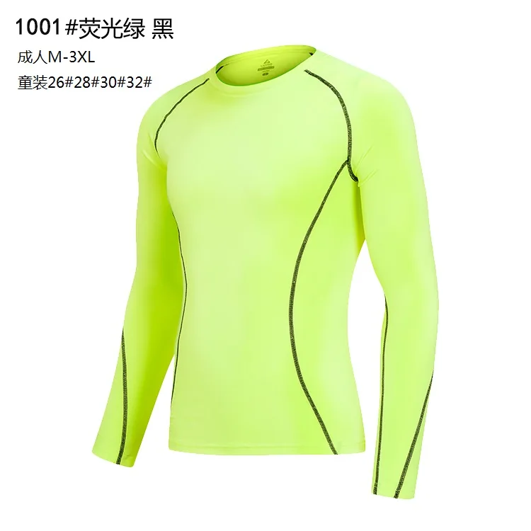 2018 Новый Для мужчин рубашка с длинными рукавами Футболка компрессионная Спорт