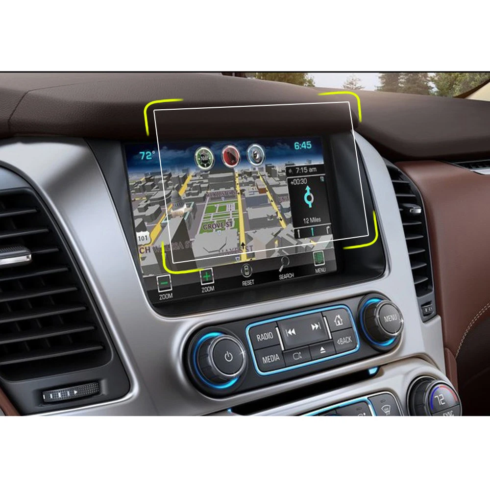 Аксессуары для Chevrolet Chevy Suburban Tahoe 2015 2016 2017 2018 2019 8 дюймов защита экрана навигации