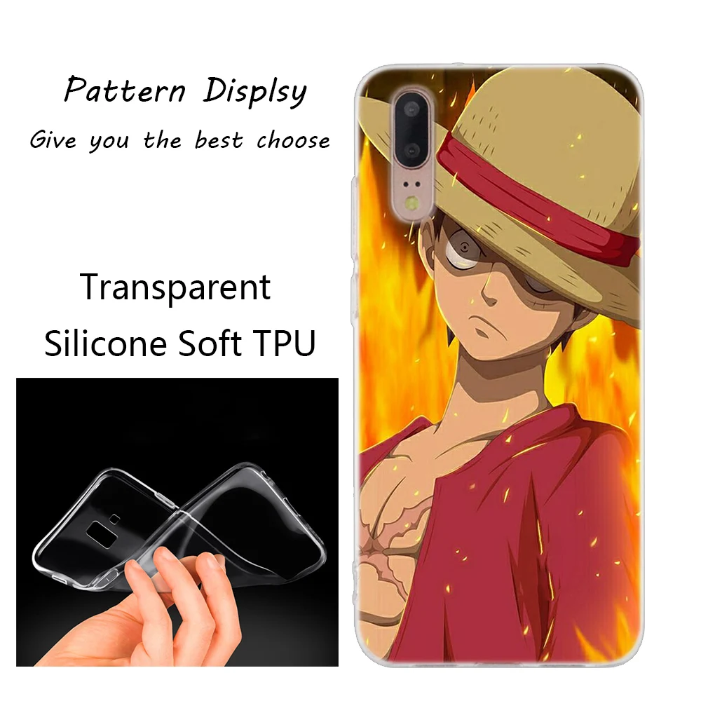 Популярный силиконовый чехол с обезьянкой D Luffy для huawei P30 P20 P10 P9 P8 Lite P30 P20 Pro Mini P Smart Plus