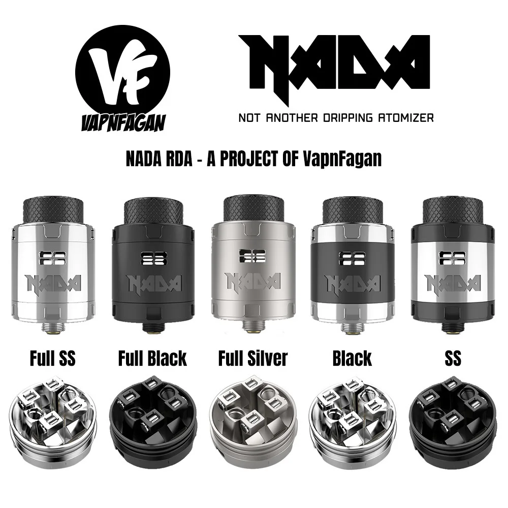 Оригинальный Tigertek nada RDA танк для Vape коробка мод комплект обслуживаемый