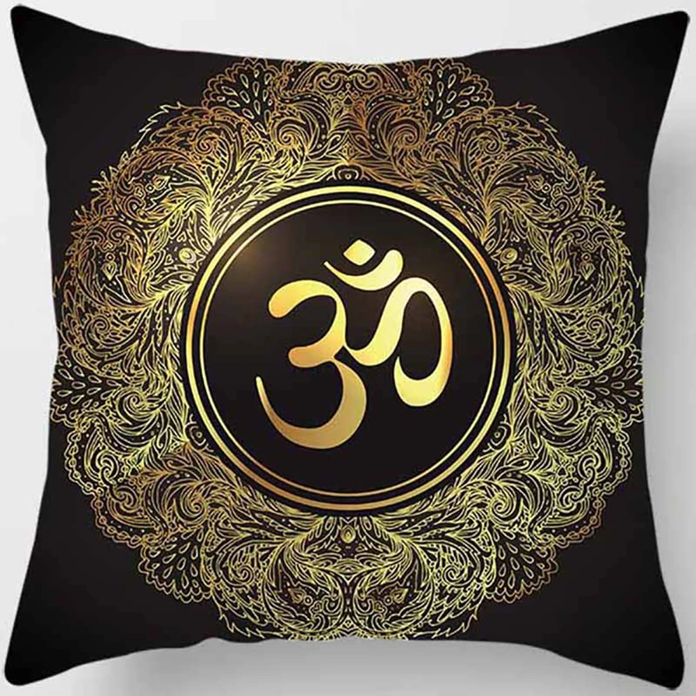 Символ йоги Ом Звезда Луна солнце наволочка талия наволочка для автомобильной подушки диван декоративная подушка для дома Чехлы