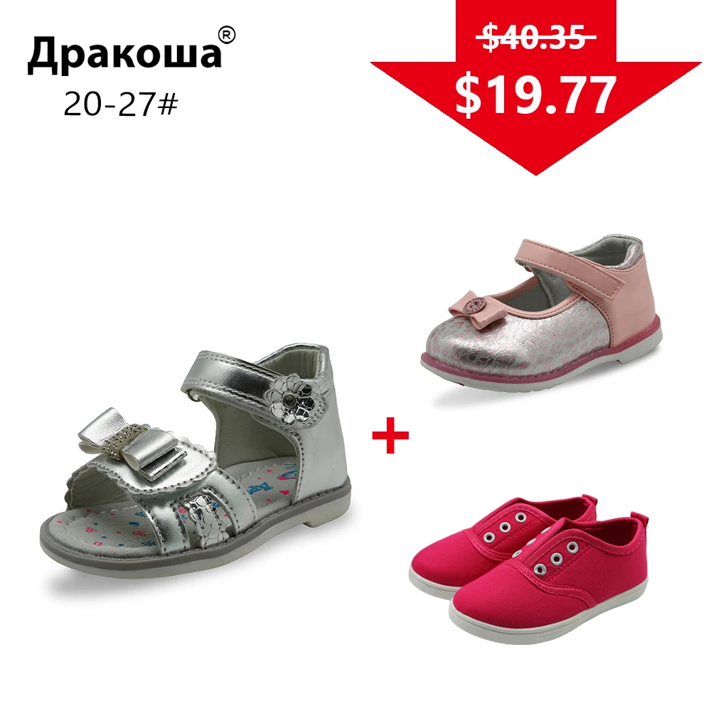 

APAKOWA 3 Pairs Girls Shoes Summer Sandals Spring Autumn Casual Shoes Sneakers Color Randomly Sent for One Package EU SIZE 20-27
