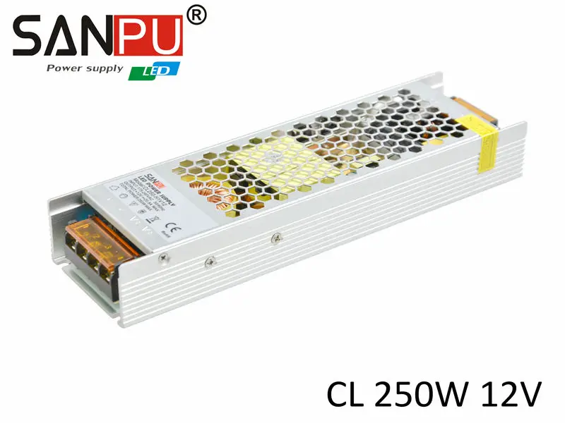 220VAC в 12VDC источник питания sanpu 12V Светодиодная лента 2017 новое поступление CE RoHS 250W