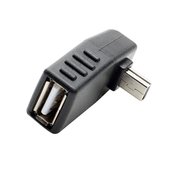 Автомобильное аудио Mini 5P mini T port 90 градусов прямоугольный изгиб MINI5P к USB OTG