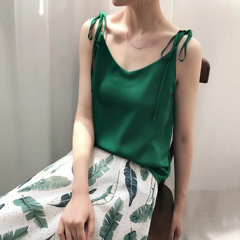 Новая Мода Boho, чистый цвет, пятнистый Топ, сексуальная женская белая майка со шнуровкой на плечах, женская летняя белая майка