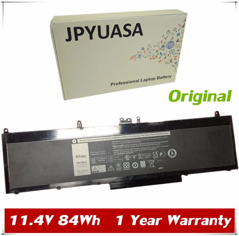 7XINbox 11 4 V 7600mAh 84Wh Оригинальный аккумулятор для ноутбука WJ5R2 4F5YV Dell Precision 3510 Tablet|original