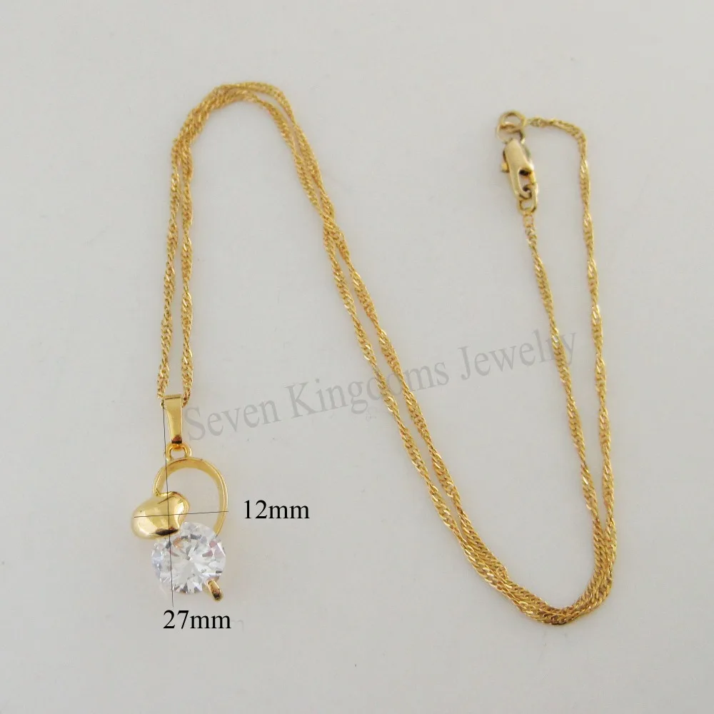 Минимальный заказ 10 долларов США смесь дизайна новое ожерелье из желтого золота