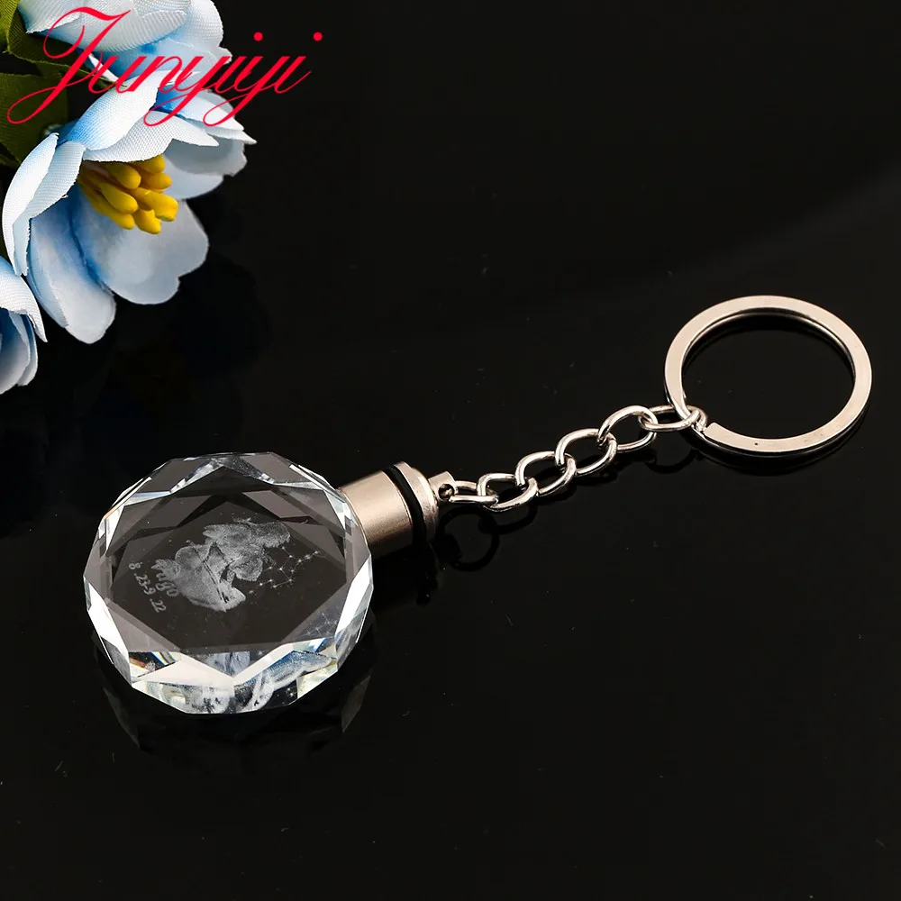 Восьмиугольные хрустальные поделки создание статуэтки созвездие светодиодные