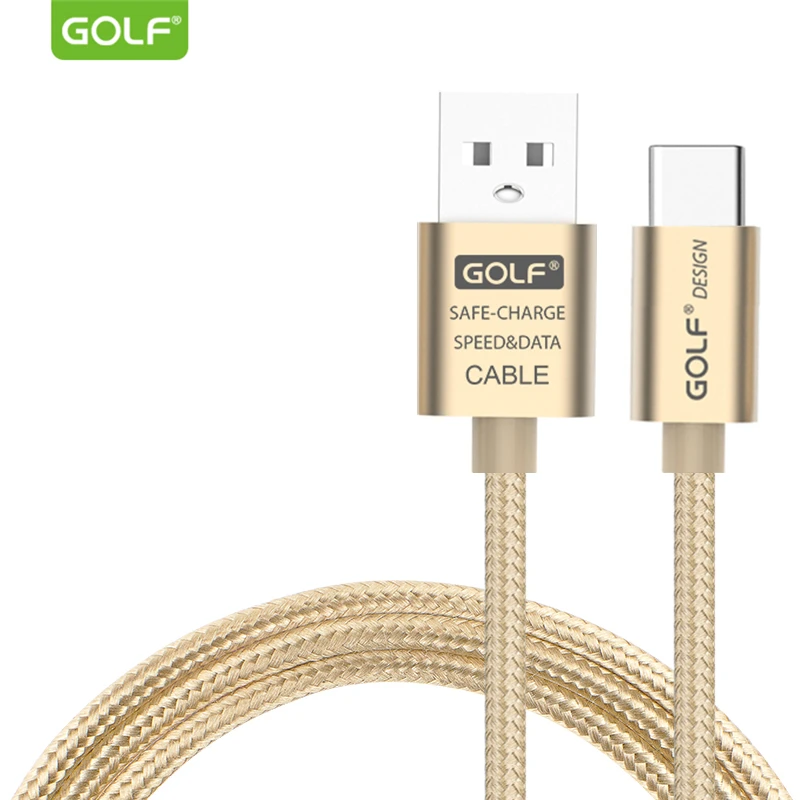 GOLF 1 м плетеный кабель для быстрой зарядки USB-C USB Type-C синхронизации данных Xiaomi 4S 5 5S
