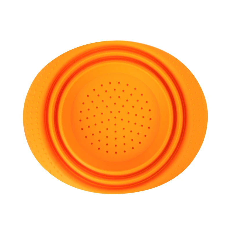 Складная Силиконовая дуршлаг корзина для мытья овощей и фруктов сетчатая стойка