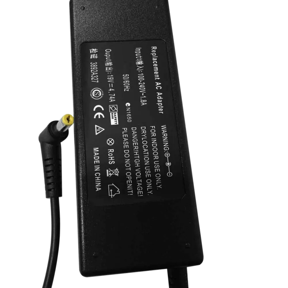 Адаптер 90W 19V 4.7A адаптер питания для ноутбука AC Зарядное устройство Acer Aspire оптовая