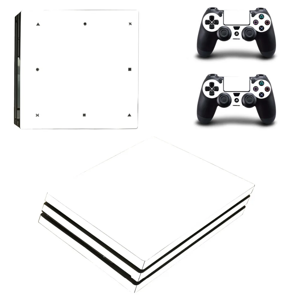 Стикеры для консоли PlayStation 4 и 2 контроллеров PS4 Pro однотонные виниловые наклейки