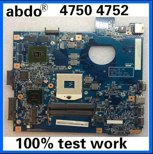 Abdo подходит для ACER 4750 4752 4755 4352 ноутбук материнская плата JE40 HR MB 10267-4 48.41Q01.041 PGA989 HM65 DDR3 тесты работы
