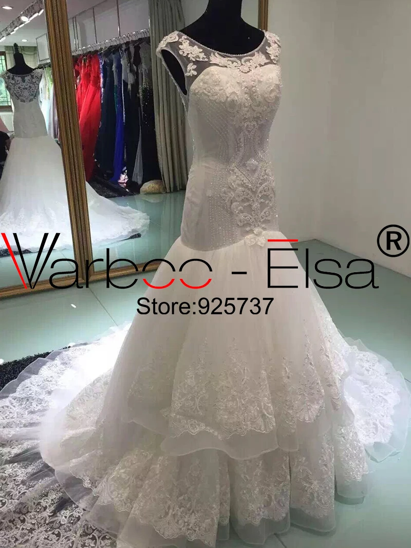 VARBOO_ELSA 2021 Новое поступление свадебное платье русалки длинное роскошное