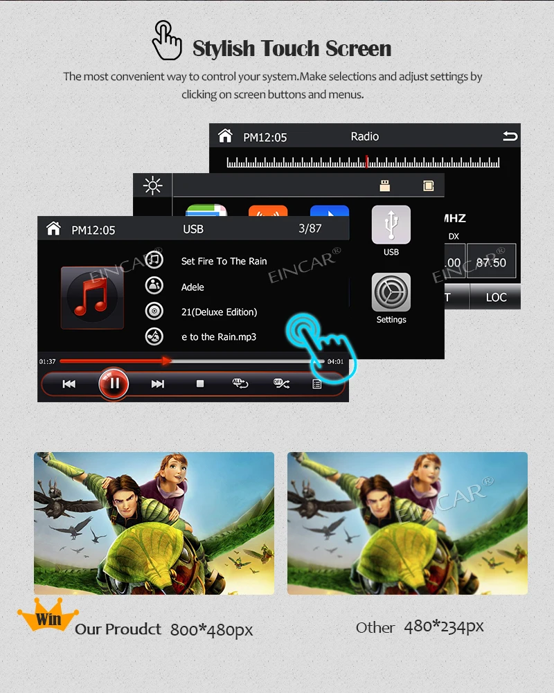 Автомобильный стерео MP5 плеер Win CE сенсорный экран автомобиля нет dvd поддержка gps