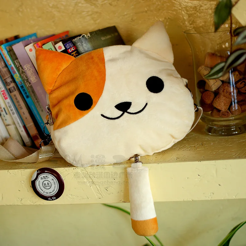 Neko Atsume плюшевая сумка аниме милая Кошка Косплей кукла модная мультяшная на плечо