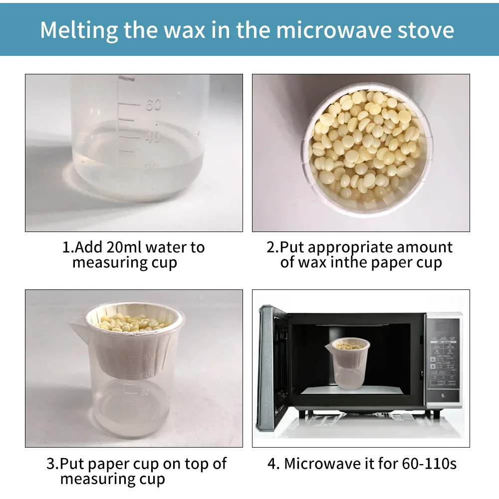 Нос Воск Удаление волос из носа набор восковой Microwavable дома Применение твердый