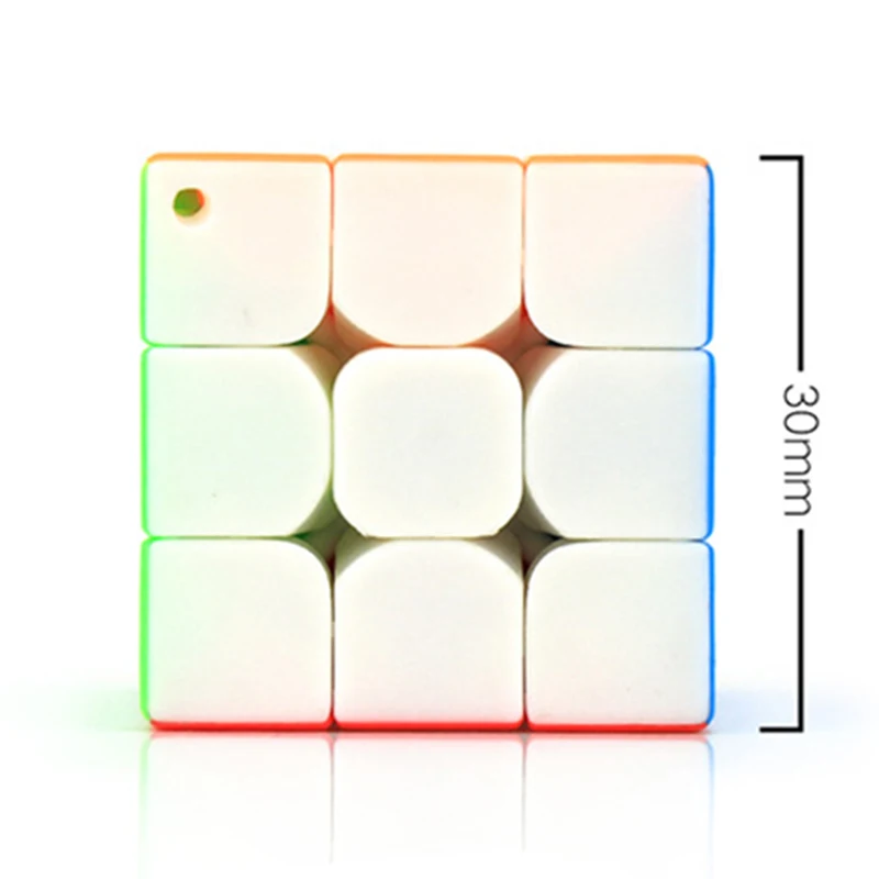 MoYu Cubing класс 3 5 см Брелок магические кубики 3x3 Кубики головоломки многоцветные
