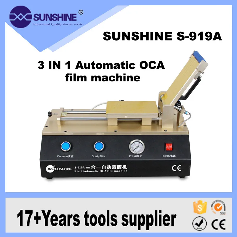 SUNSHINE S919A новый высококачественный 3 в 1 Встроенный вакуумный насос Lcd