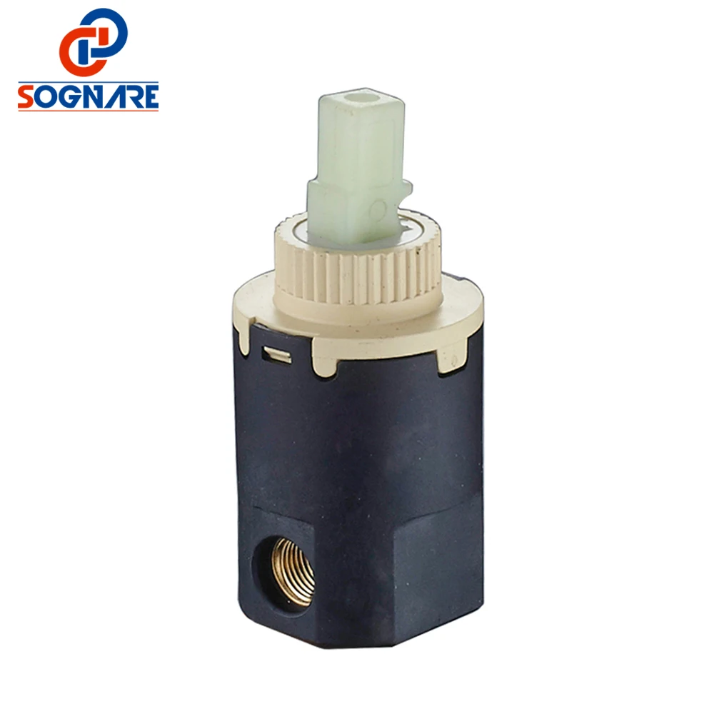 

SOGNARE Ceramic Disc Faucet Cartridge with Distributor with Filter Faucet Valve Replace Bathroom Basin Tap Ceramic Cartridge D53