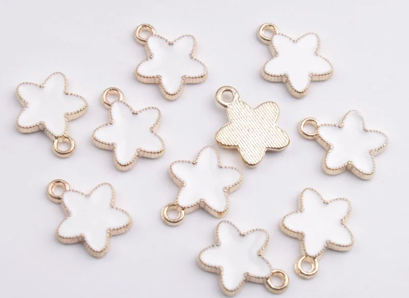 FREE SHIPPING 40PCS Mixed Colors Enamel Moon Star Charm Pendants | Украшения и аксессуары