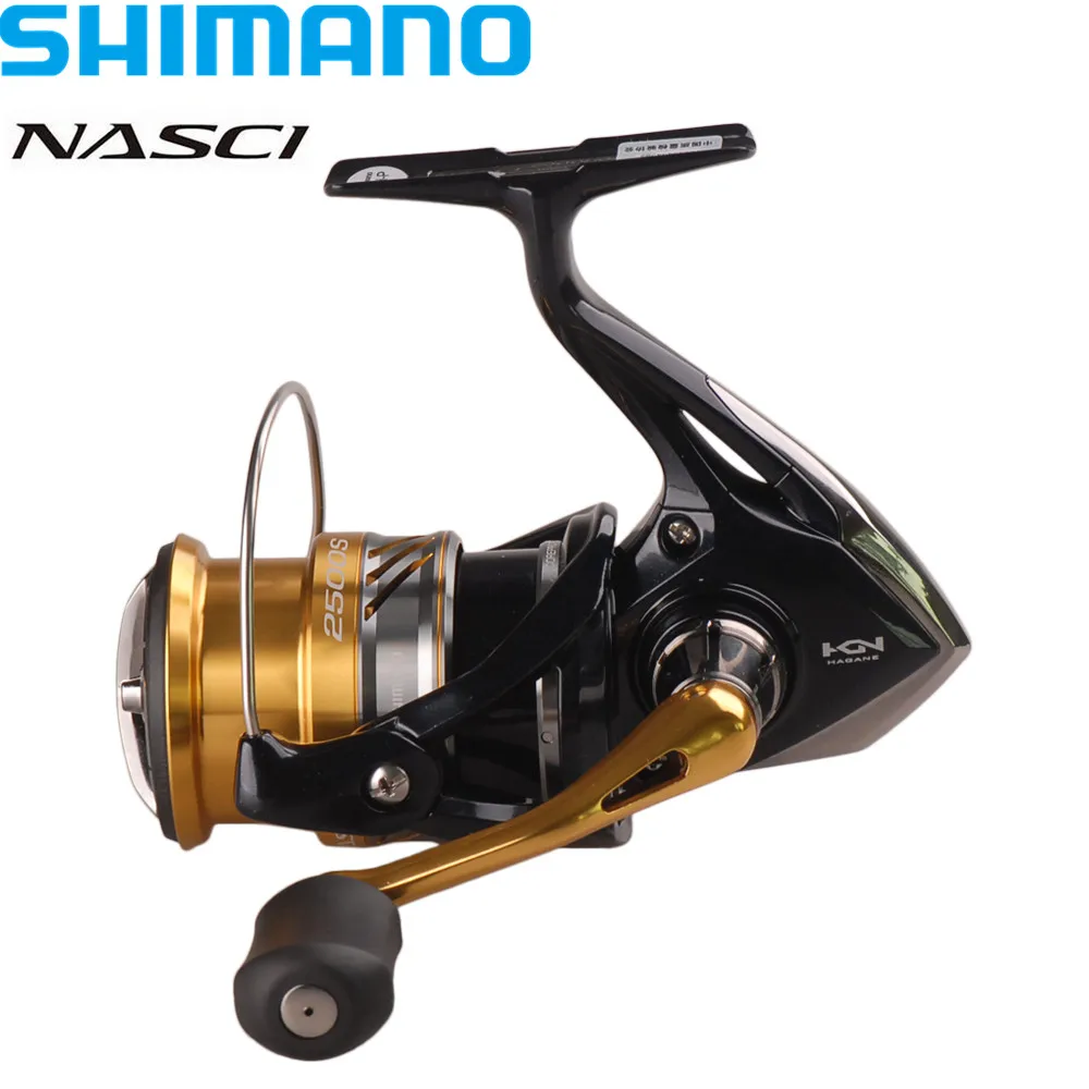 Катушка Shimano NASCI 4 + 1BB/6 2: 1 рыболовная катушка с глубокой леской для спиннинга Hagane