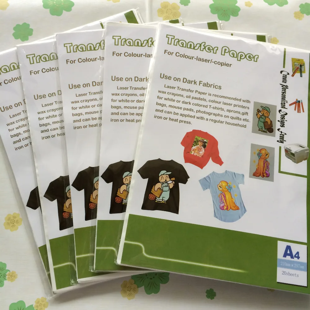 Легкая в печати красивая футболка которая нам нравится (100 шт./лот) Размер A4 темная