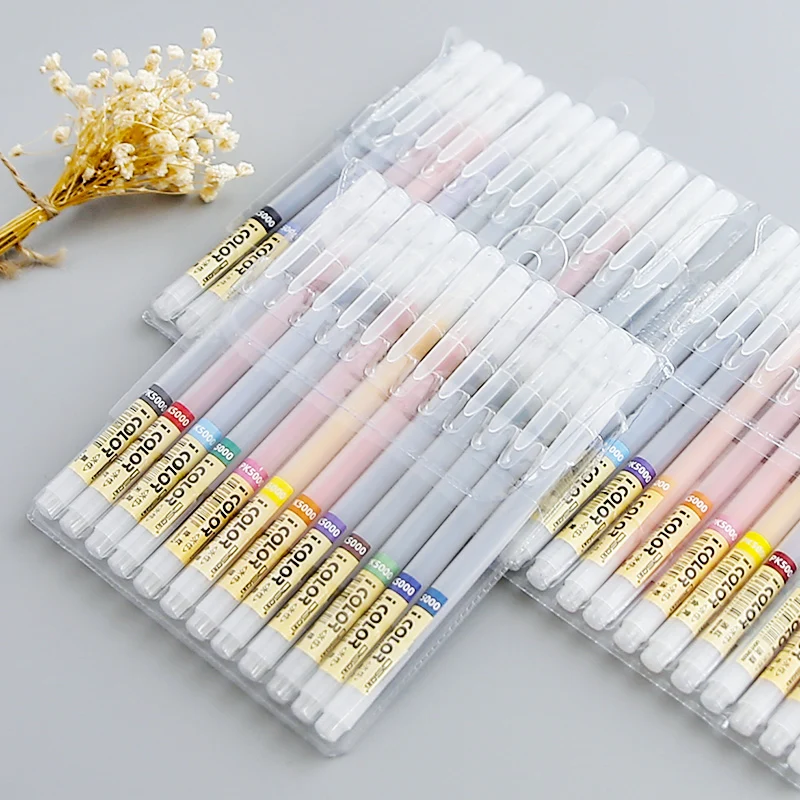 

Colorful 12/24 Colors 0.4mm Art Marker Pen Fineliner Highlighter Gel Pen Water Ink Stamp Sketch Paint Hook Fiber Drawing Pencil