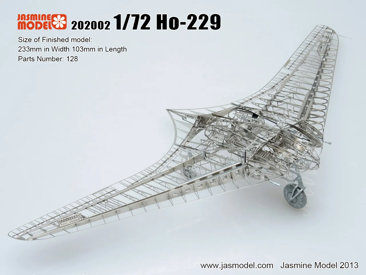 Модель 3D металлического каркаса JasmineModel 1/72 модель имперского самолета Horton