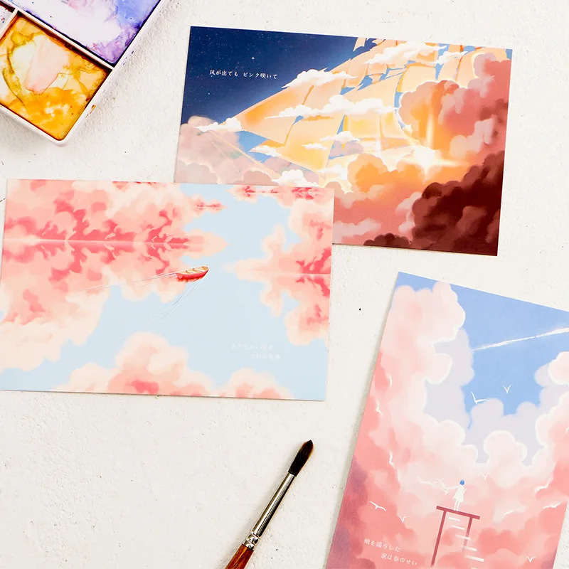 

30pcs the view only can see in dream postcard as invitation Greeting Cards scrapbooking DIY Gift cards