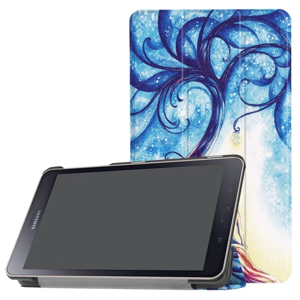 Чехол для Samsung Galaxy Tab A 8,0 T380 T385 8,0 дюймов чехол для планшета из искусственной кожи раскладной флип-чехол с подставкой
