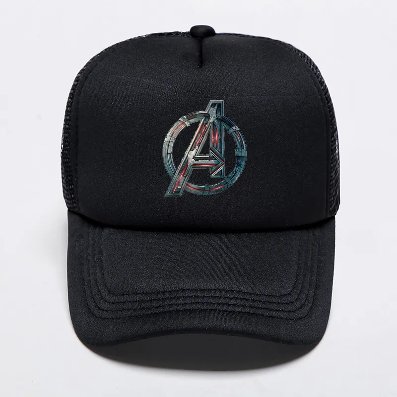 Color 9 Бренд Marvel Мстители знак бейсбольная кепка с принтом Женская Мужская Летняя Повседневная Кепка Регулируемый головной убор кости бейсболка сетчатая - Цвет: Color 9
