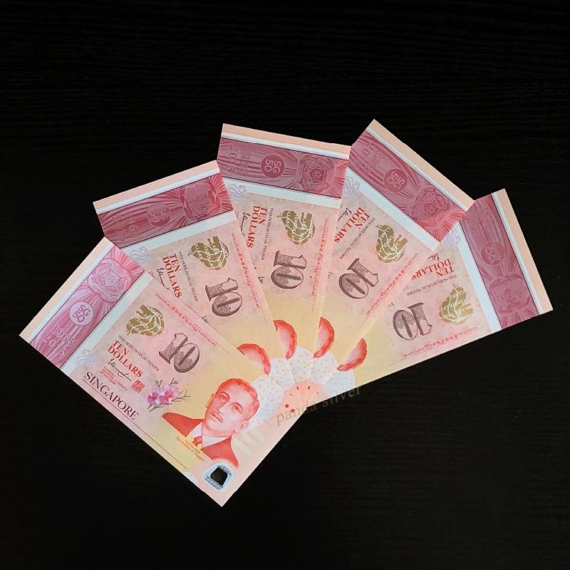 Сингапур набор 5 шт. 10 долларов 2015 SG50 полимерный памятных банкнот (полный