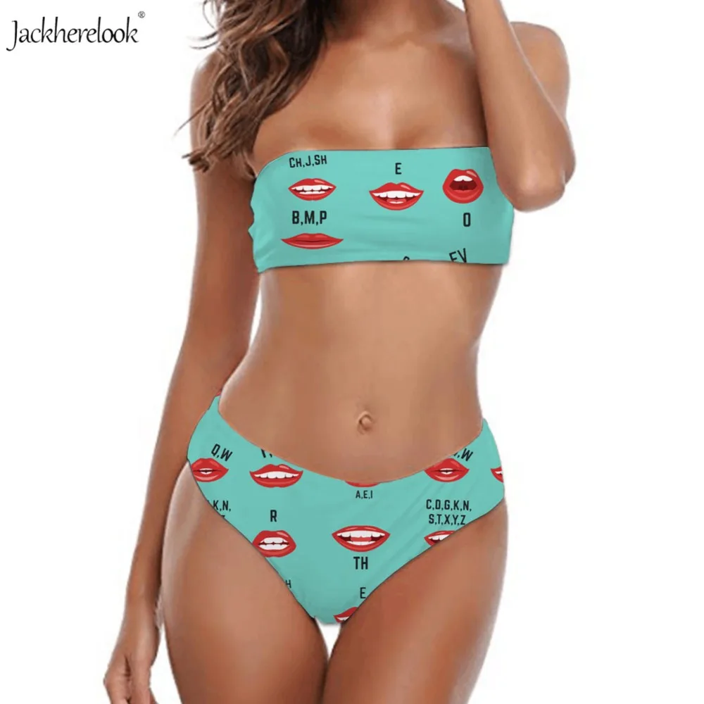 Женский купальник бандо с высоким вырезом без бретелек|Купальники| |