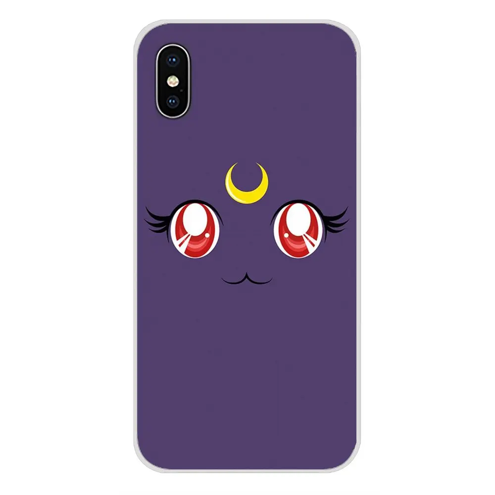 Чехлы для мобильных телефонов Huawei Mate Honor 4C 5C 5X 6X 7 7A 7C 8 9 10 8C 8X 20 Lite Pro Plus Cute sailor moon lune cat