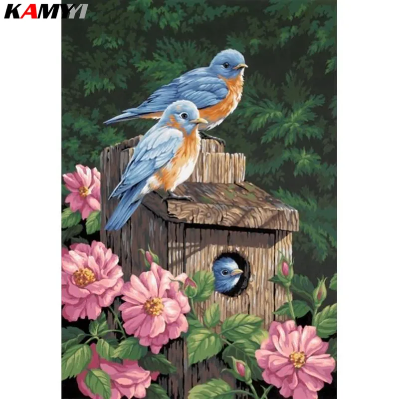 

5D DIY diamond painting cross stitch Magpies Full Square Diamond embroidery Needlework Rhinestone Mosaic decor