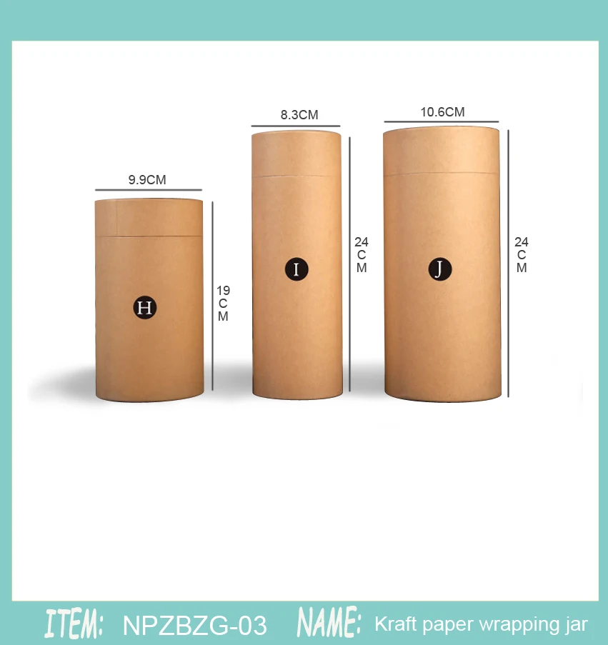 

50pcs 50g 30g 80g100gTea Packaging Tube Drawing Tube Wrapping Packaging Wholesale Kraft Coffee Paper Tube Oil painting cylinder