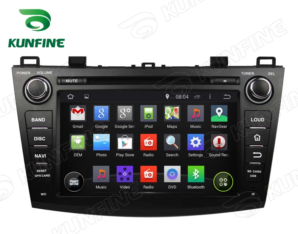 KUNFINE Восьмиядерный 4 Гб ОЗУ Android 8 0 Автомобильная dvd навигационная система