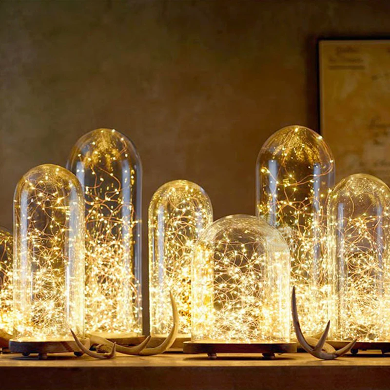 Гирлянда светодиодная с питанием от 3 батареек АА 5 м 50 светодиодов|fairy lights|string