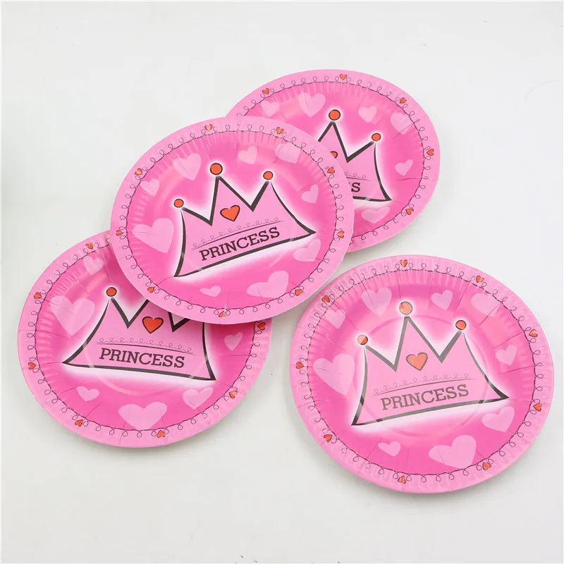 10 шт. на день рождения одноразовая розовая Милая принцесса проект &quotКорона&quot