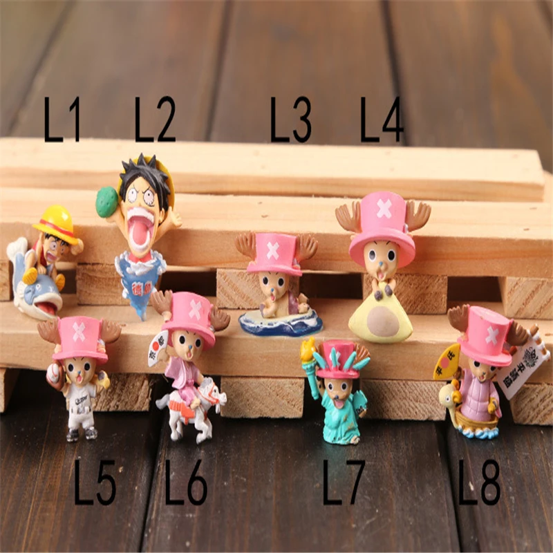 60 стилей frank one piece фигурка из смолы 2 см мини поп Луффи ророноа Зоро Санджи Чоппер