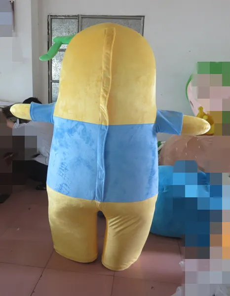 Latest high quality Funassyi Mascot Costume Yellow Pear Adult Mascot Holiday special clothing