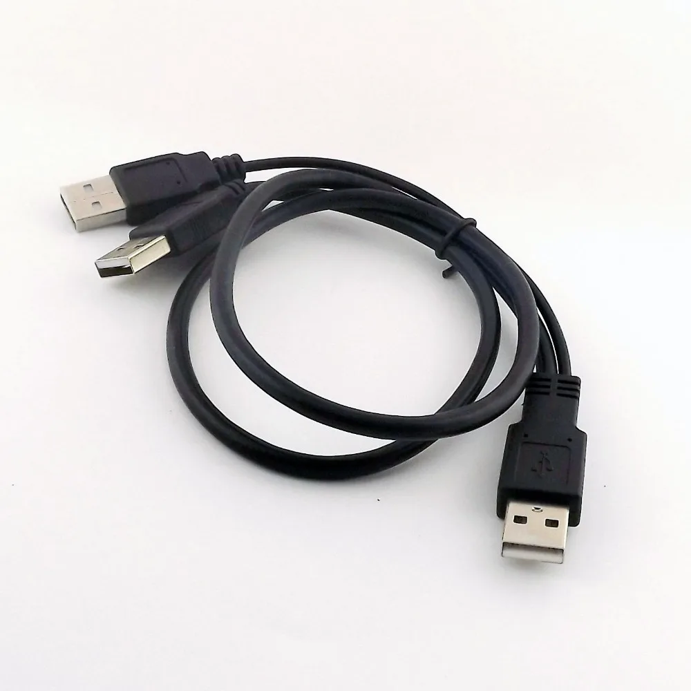 1x USB 2 0 A штекер к двойному для зарядки данных y-разветвитель удлинитель Кабель 15 + 65
