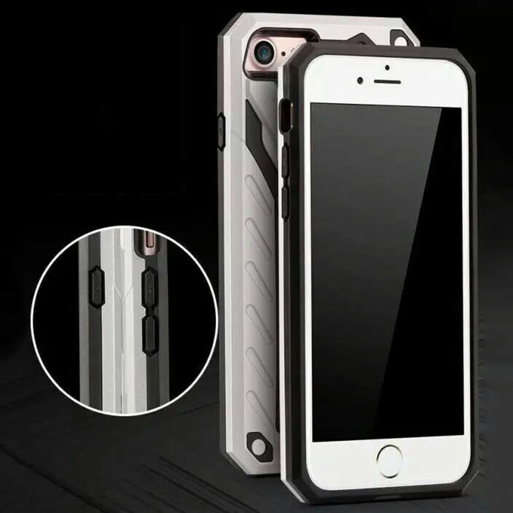 Armor Case Holder For iPhone XS MAX XR X 8 7 Plus Shockproof Full Protective Cove Invisible Bracket Stand for Funda |