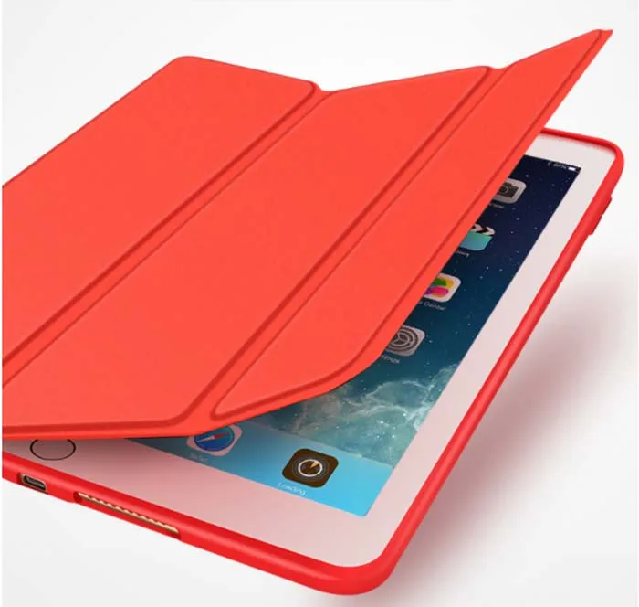 Чехол для iPad Air 2 тонкий чехол из искусственной кожи + Силиконовый мягкий