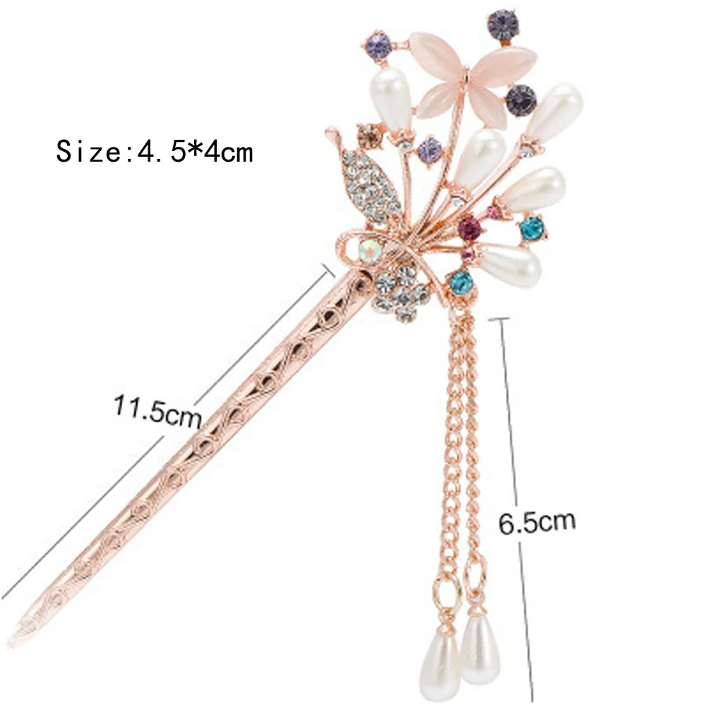 1 шт. заколки для волос с бабочками|hair stick|butterfly hair stickbridal wedding |