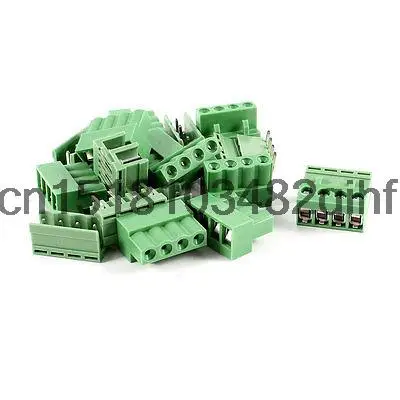 

10 Pcs 4Pin 5.08mm Spacing PCB Screw Terminal Block Connector 300V 10A AWG14-26