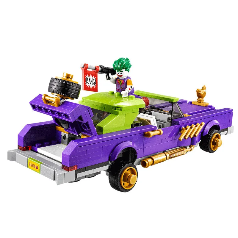 Новый бренд Совместимость Batman Movie Джокер пролит Lowrider Модель Строительный кирпич